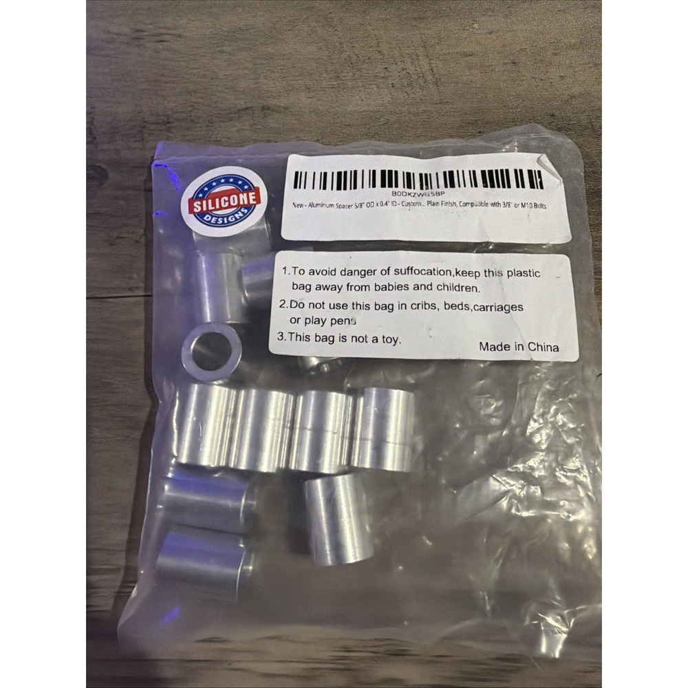 Aluminum Spacer 5/8" OD x .40" ID x 1" Long-Round Spacer